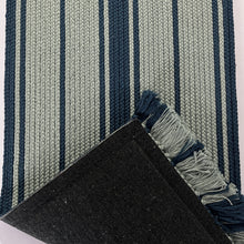 Load image into Gallery viewer, Luxurious Microfiber Geometric Bedside Runner Blue Multi - 2 Feet x 5 Feet
