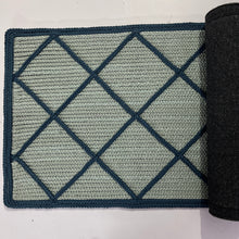 Load image into Gallery viewer, Luxurious Microfiber crafted braided Bedside Runner Light Blue - 2 Feet x 5 Feet
