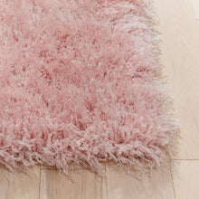 Load image into Gallery viewer, Luxury Plain Pink Microfiber Shaggy Carpet – Soft Non-Slip Floor Rug for Home Decor
