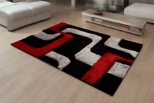 Load image into Gallery viewer, Black Multi Beautiful Premium Shaggy Rug

