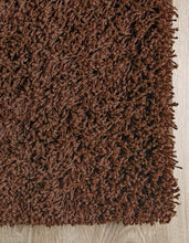 Load image into Gallery viewer, Premium Brown Microfiber Shag Area Rug – Ultra-Soft, High-Pile Cozy Living Room Carpet (Chocolate Brown)
