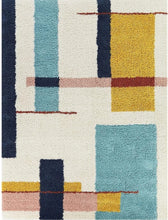 Load image into Gallery viewer, Colorful Geometric-Patterned Modern Premium Shaggy Rug
