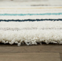 Load image into Gallery viewer, Multicolored striped Rug Beautiful Premium Shaggy Rug/Carpet
