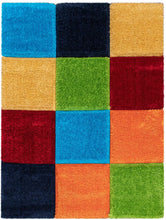 Load image into Gallery viewer, Multi Color Box Beautiful Premium Shaggy Rug
