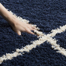 Load image into Gallery viewer, Modern Moroccan Geometric Shag Rug – Ultra Soft Microfiber Plush Floor Carpet &amp; Mat
