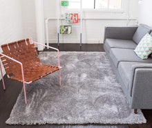 Load image into Gallery viewer, Premium Ultra-Soft Silver Shaggy Area Rug – High-Pile Microfiber Plush Carpet Floor Mat for Living Room, Bedroom &amp; Office
