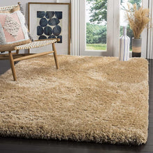 Load image into Gallery viewer, Premium Microfiber Shaggy Carpet Area Rug – Soft Ultra-Plush Beige Solid Floor Mat for Living Room &amp; Bedroom
