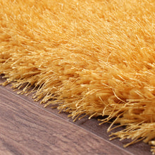Load image into Gallery viewer, Premium Microfiber Shaggy Area Rug – Ultra-Soft Yellow Solid Shag Carpet Floor Mat

