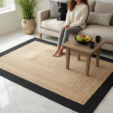 Load image into Gallery viewer, Braided Natural Jute with Black Cotton
