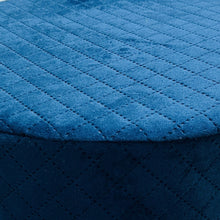 Load image into Gallery viewer, Round Utility Padded Stool/ Ottoman - 4 Leg, Blue color
