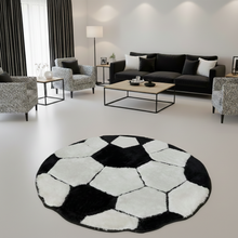 Load image into Gallery viewer, Football Modern Design - Premium Soft Latest Round Shaggy Rug
