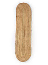 Load image into Gallery viewer, Table Runner, Braided Handmade Natural Color Handwoven Oval Mat for Dining Table ( Beige, 54x12 inches)
