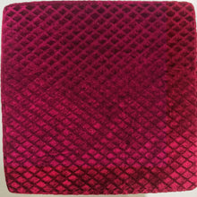 Load image into Gallery viewer, Small Chowki/Stool Square Utility Padded Natural Finish - Purple (4-Leg)
