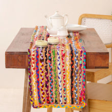 Load image into Gallery viewer, Table Runner, Braided Handmade Handwoven for Dining Table ( Multicolor , 54x12 inches)
