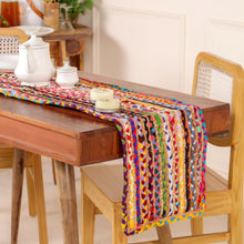 Load image into Gallery viewer, Table Runner, Braided Handmade Handwoven for Dining Table ( Multicolor , 54x12 inches)
