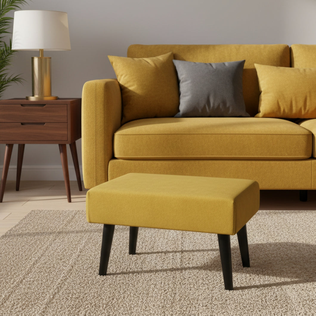 Small Utility stool Padded - Mustard