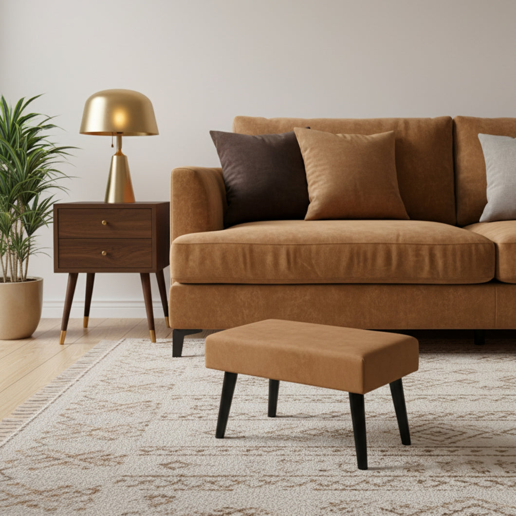 Small Utility stool Padded - Tan