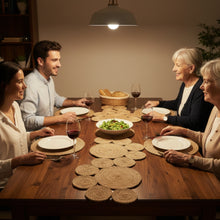 Load image into Gallery viewer, Beige Braided Handmade Handwoven Mat for Dining Table (72'x18')

