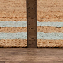 Load image into Gallery viewer, Square Braided Rug Hand Woven Jute/Rug - White/Beige
