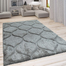 Load image into Gallery viewer, Gray Modern Premium Shaggy Rug
