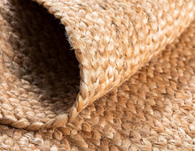 Load image into Gallery viewer, Braided Oval Jute Collection Classic Hand Woven Area Rug
