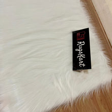 Load image into Gallery viewer, White Bedside Faux Fur Runner, Luxury Fluffy Runner - 60x150 Cm
