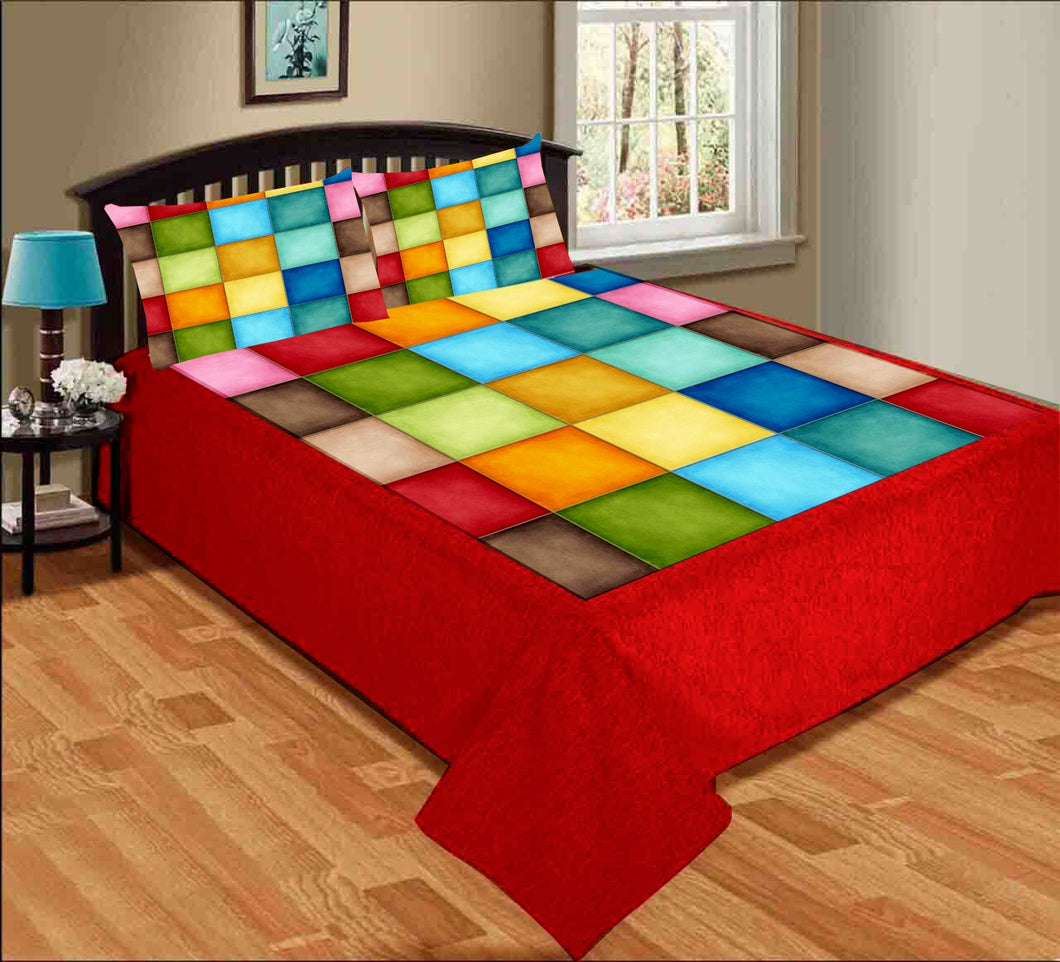 Digital printed bedsheets velvet  - BED-0062
