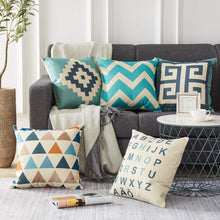 Load image into Gallery viewer, Decorative Digital Jute Cushion Covers
