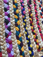 Load image into Gallery viewer, Braided Jute &amp; Cotton Collection Classic Hand Woven Area Rug
