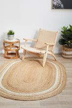 Load image into Gallery viewer, Oval Braided Jute Collection Classic Hand Woven Area Rug
