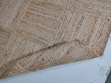 Load image into Gallery viewer, Natural Jute Floor/Door Mat Rug Furnish Décor Striped Rectangular Design
