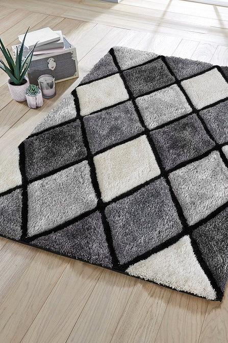 Gray Stylish Premium Modern Shaggy Rug