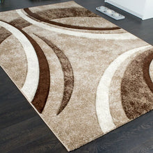 Load image into Gallery viewer, Coffee Multi Beautiful Premium Shaggy Rug
