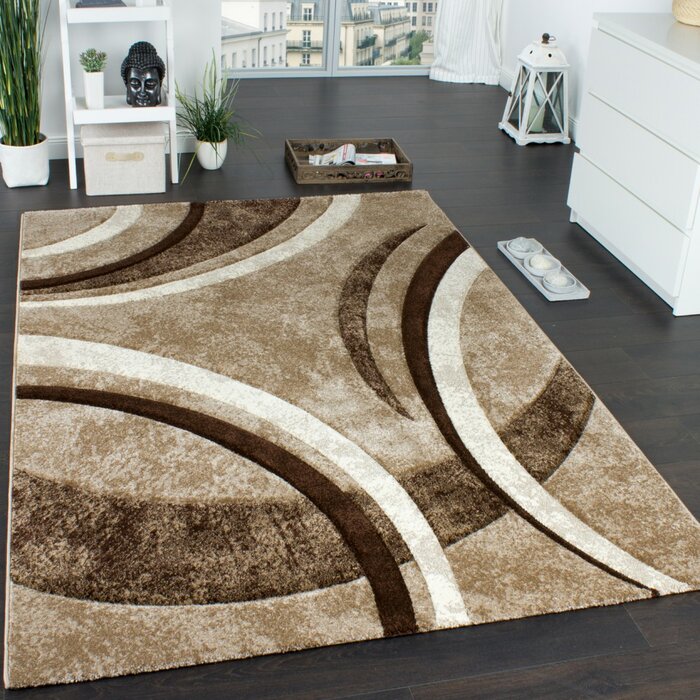 Coffee Multi Beautiful Premium Shaggy Rug