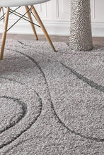 Load image into Gallery viewer, Gray Beautiful Premium Design Micro Cut Shag Rug
