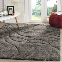 Load image into Gallery viewer, Gray Beautiful Premium Design Micro Cut Shag Rug
