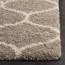 Load image into Gallery viewer, Beige Beautiful Premium Design Micro Shag Rug

