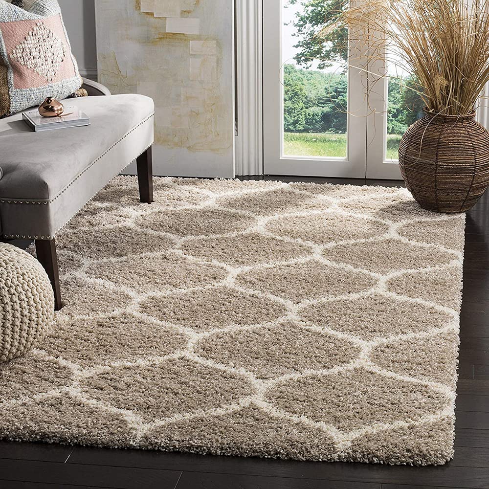 Beige Beautiful Premium Design Micro Shag Rug