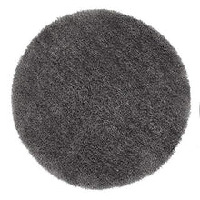 Load image into Gallery viewer, Plain Grey - Premium Round Shaggy Rug
