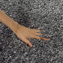 Load image into Gallery viewer, Plain Grey - Premium Round Shaggy Rug
