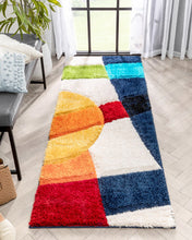 Load image into Gallery viewer, Rainbow Color 3D Cut Collection Classical Shaggy Carpet

