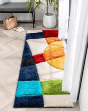 Load image into Gallery viewer, Rainbow Color 3D Cut Collection Classical Shaggy Carpet
