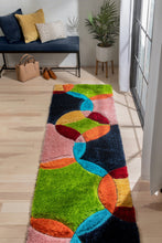 Load image into Gallery viewer, Multi Rainbow 3D Cut Collection Classical Shaggy Carpet
