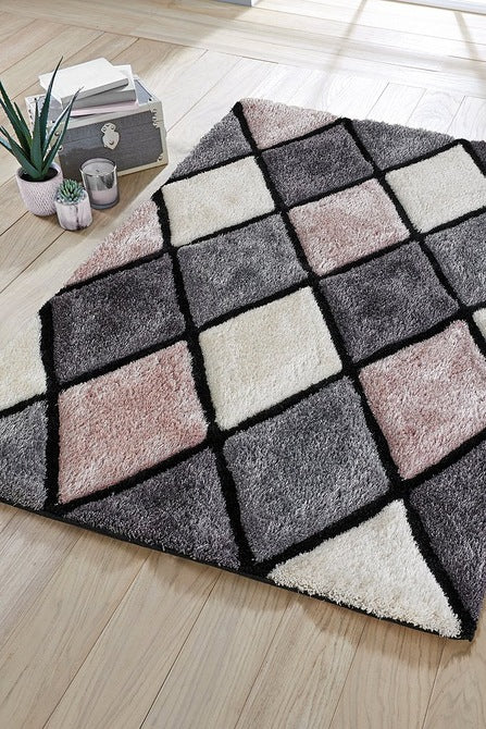 Pink Stylish Premium Modern Shaggy Rug