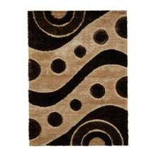 Load image into Gallery viewer, Brown &amp; Beige Stylish Modern Shaggy Rug
