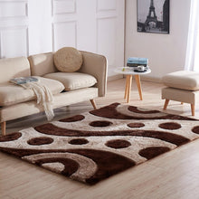 Load image into Gallery viewer, Brown &amp; Beige Stylish Modern Shaggy Rug
