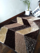 Load image into Gallery viewer, Stylish Brown Multi Design Shag Rug
