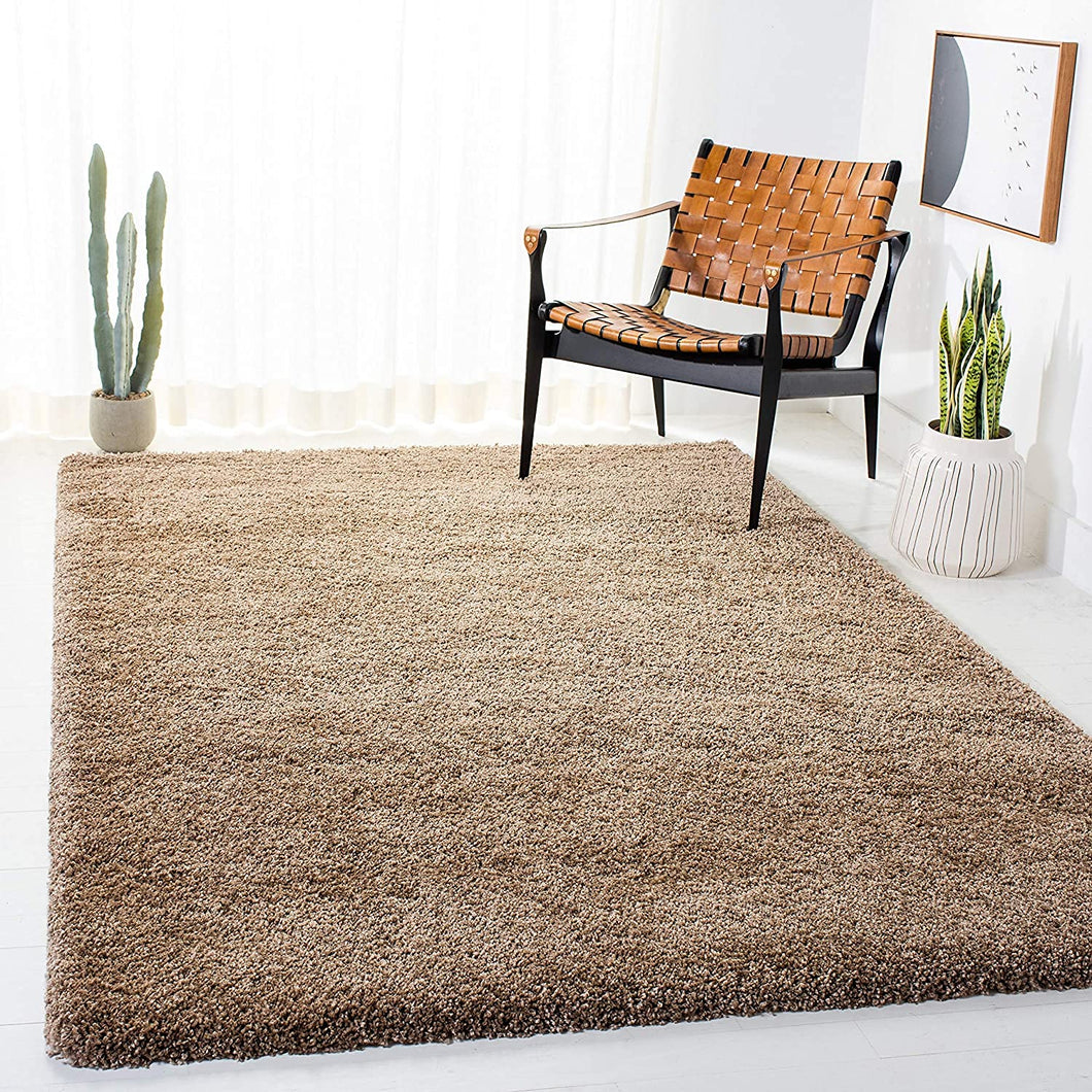Coffee Plain Beautiful Premium Micro Shag Rug