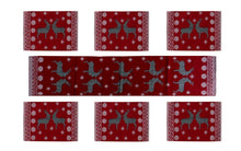Load image into Gallery viewer, Deer Red Jacquard Dining Table Mats
