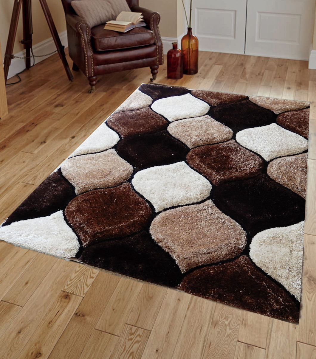 3D Coffee Beautiful Premium Shaggy Rug